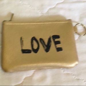 NWOT Gold Purse with Key Holder